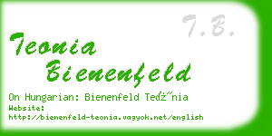 teonia bienenfeld business card